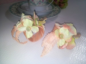 Serviettenringe / napkin rings soft apricot