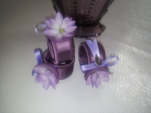 Serviettenringe Frühling violett / napkin rings soring violet