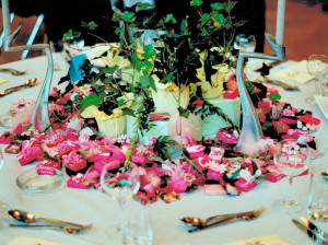 Tischdekoration für ein Event Table decoration order of a Service Club, more than 20 tables-13