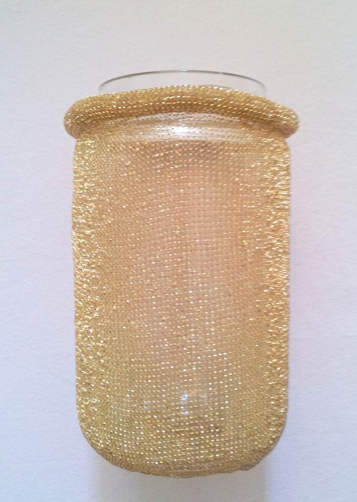 Marmeladenglas, flexibles Lurexband / jelly glass, flexible lurex ribbon
