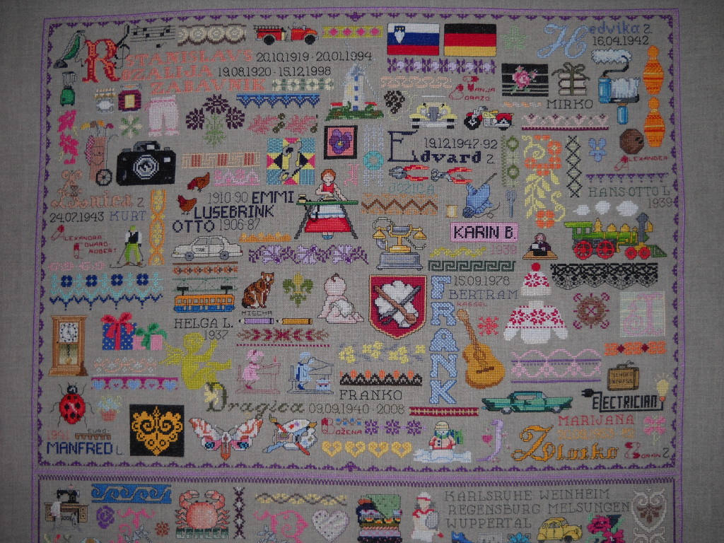 individueller Familiensampler / individual family sampler