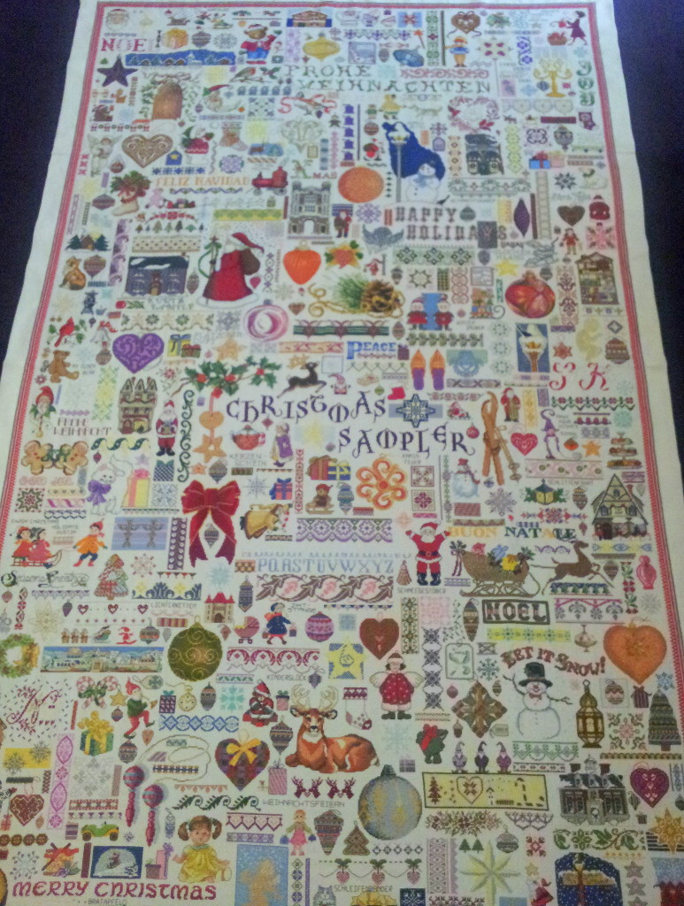 riesiger Christmas Sampler / huge Christmas sampler
