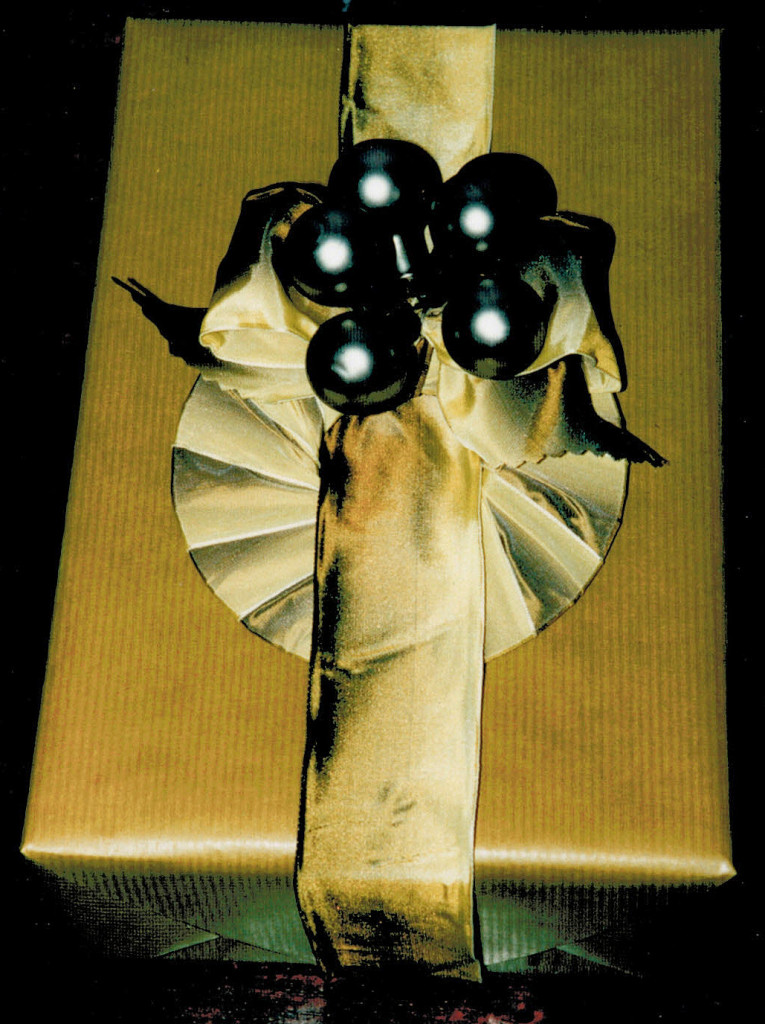 flexible cardboard ring with glass berries 2 (later useful for other decor)