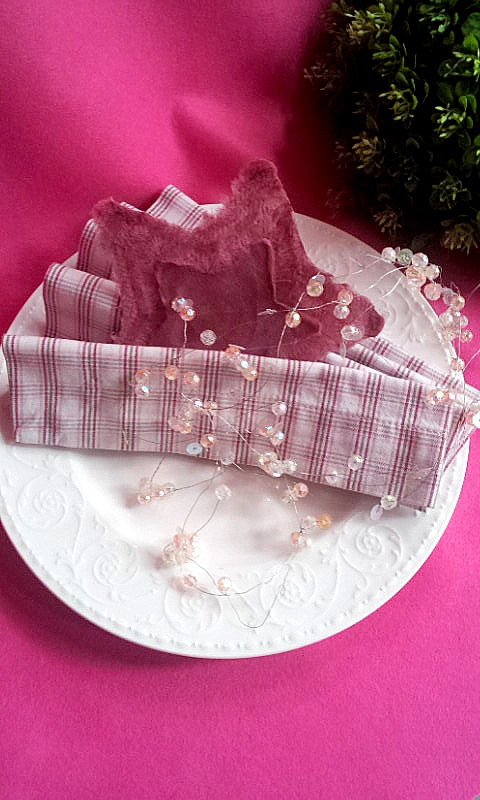 napkin deco star and flowers 2